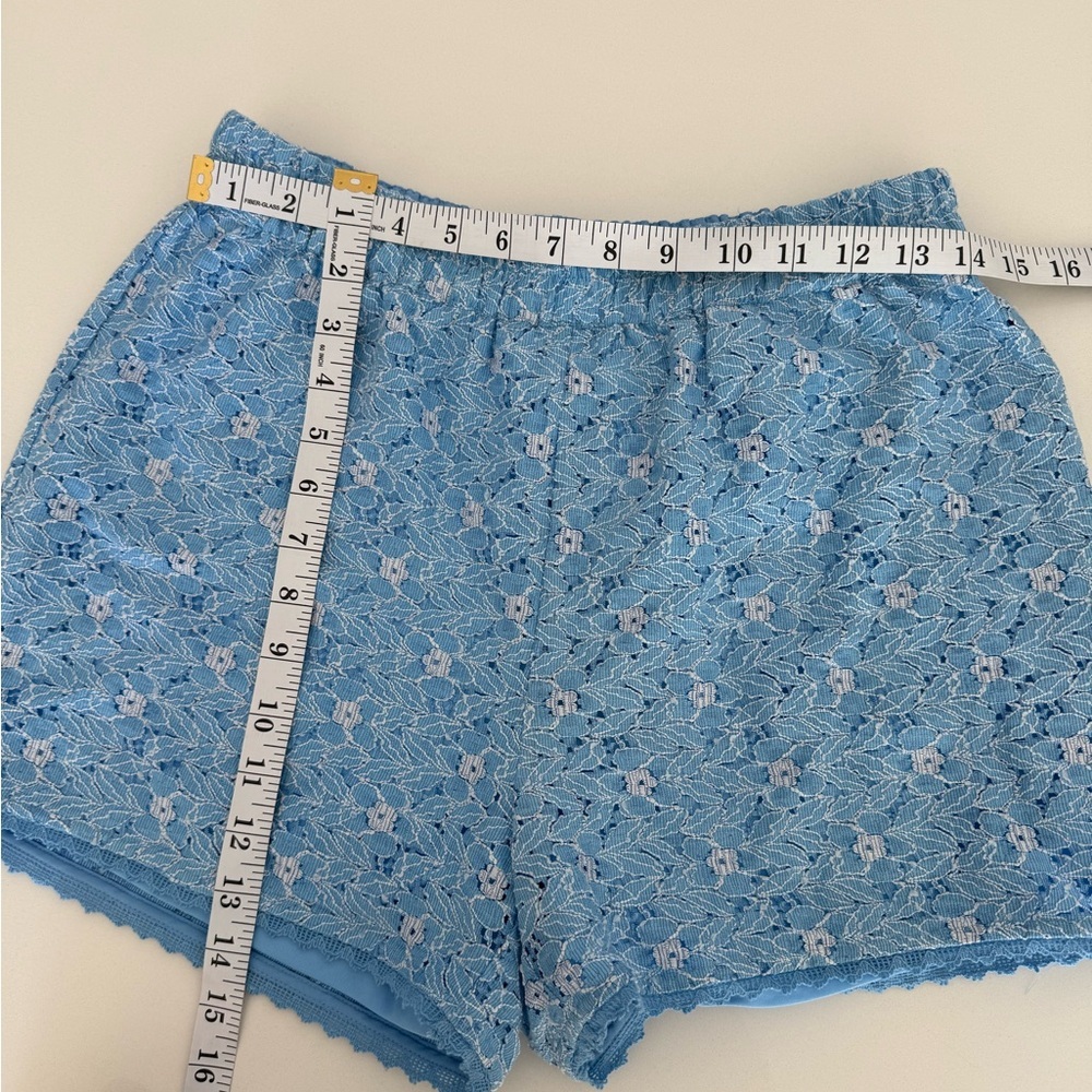 NWT Vero Moda Blue Lace Shorts - Picture 7 of 7